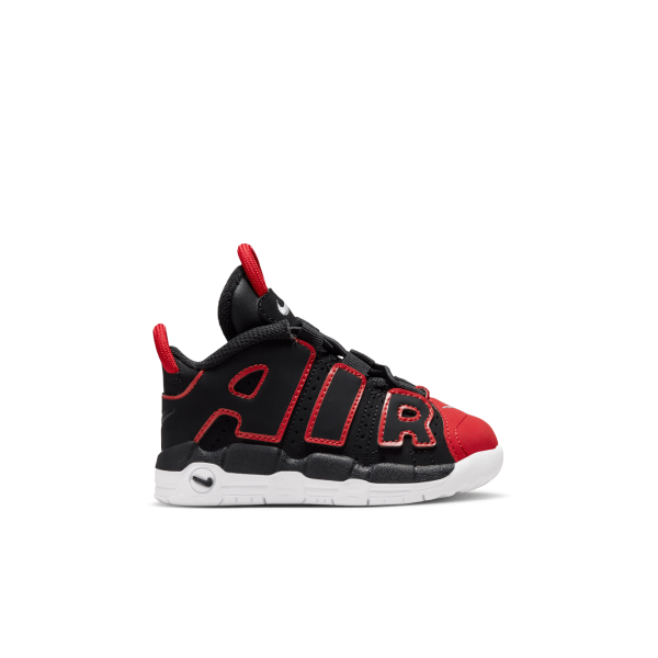 Nike Boy TD Air More Uptempo Black Red Nohble