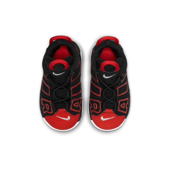 Nike Boy TD Air More Uptempo Black Red Nohble