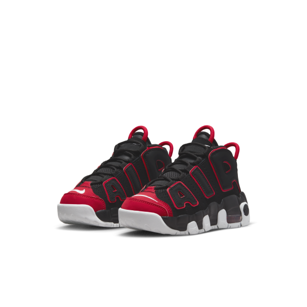 Nike - Boy - PS Air More Uptempo - Black/White/Red