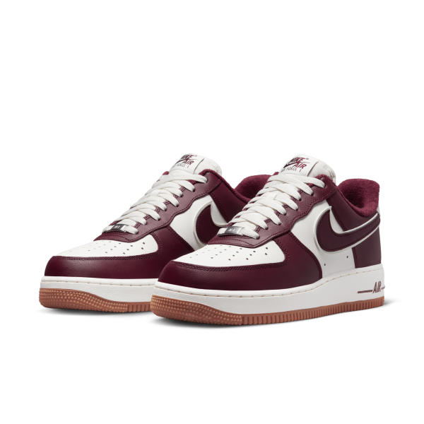 Burgundy nike 2025 air force ones