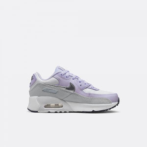 Nike - Girl - PS Air Max 90 - White/Silver/Violet