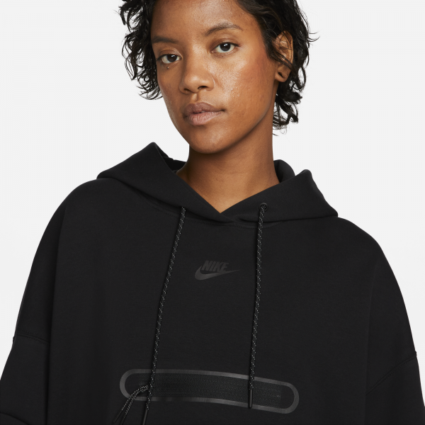 Nike Womens Swoosh Fleece Hoodie - Black