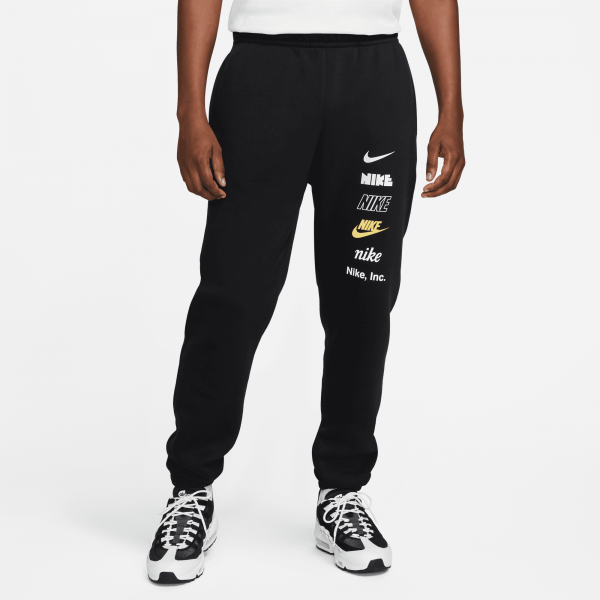 Nike Men Club Multi Logo Sweatpant Black