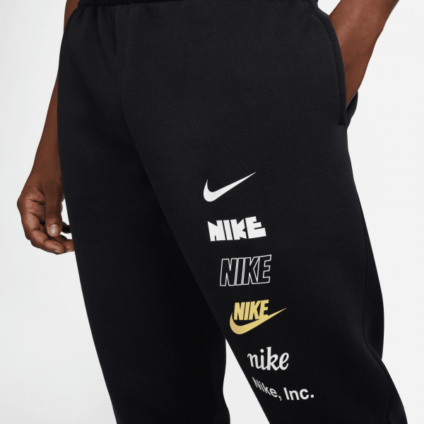 Nike Men Club Multi Logo Sweatpant Black