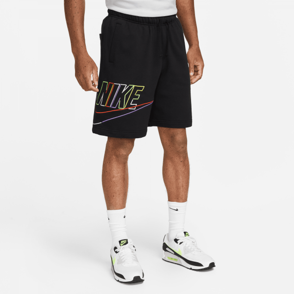 Nike Men Club+ Multi-Color Futura Short Black1