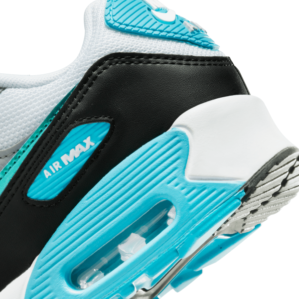 Nike - Boy - GS Air Max 90 - White/Blue Lightning