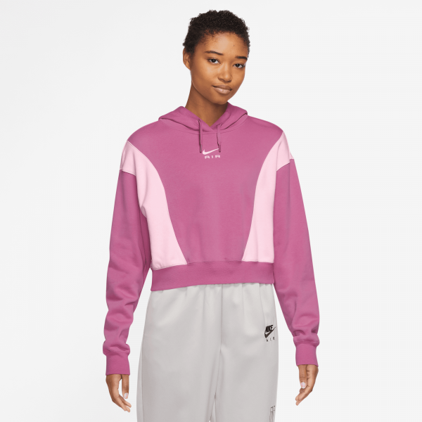 Nike - Women - Mod Crop Fleece Hoodie - Cosmic Fuchsia/Pink Foam