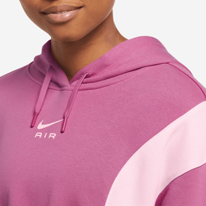 Nike Women Mod Crop Fleece Hoodie Cosmic Fuchsia Pink Foam