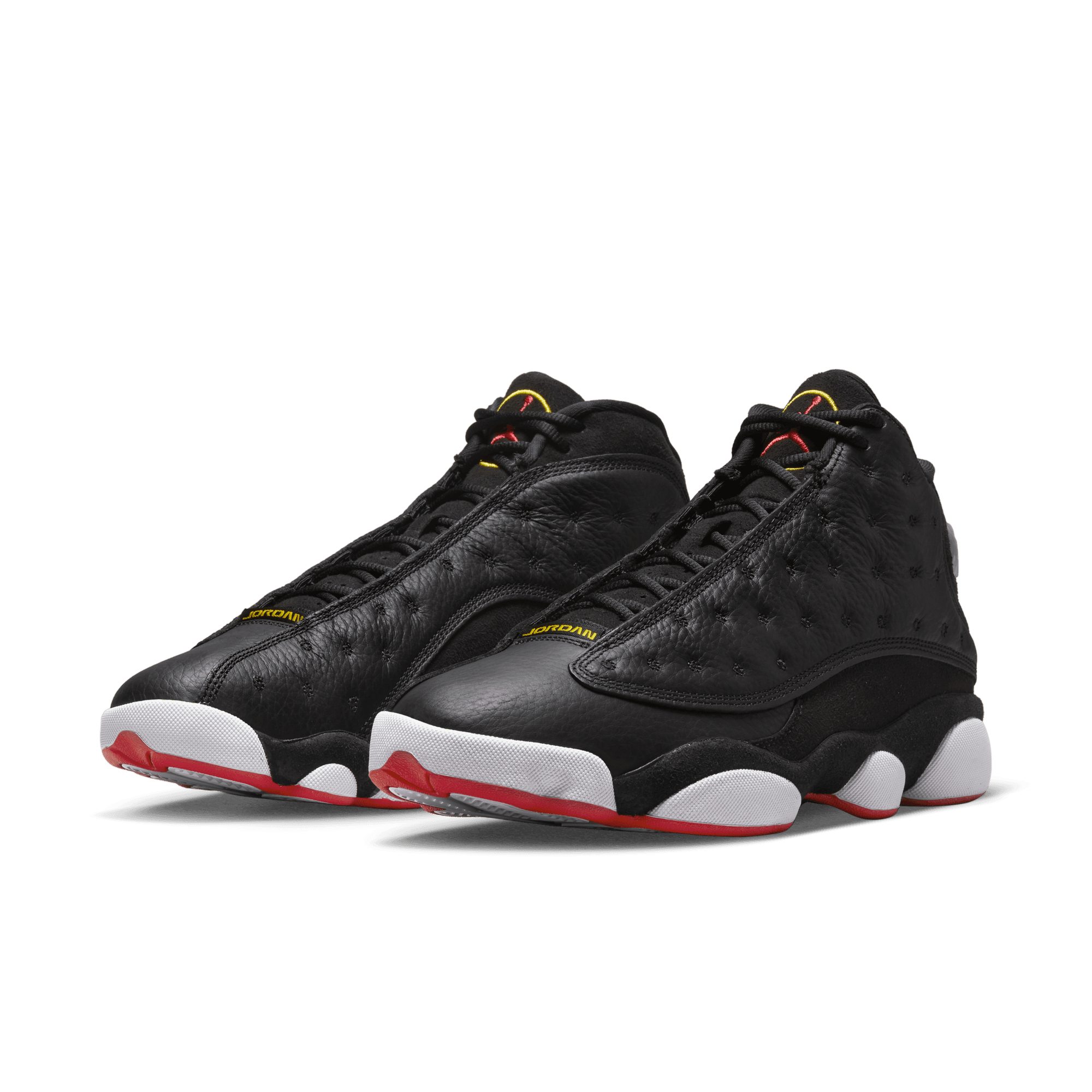 Jordan Men Air Jordan Retro 13 Black True Red White Nohble