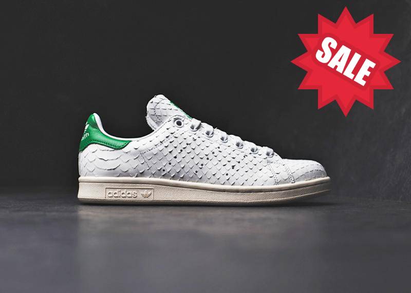 adidas W Stan Smith - White/Green Fishscale Nohble adidas W Stan Smith - White/Green Fishscale Nohble