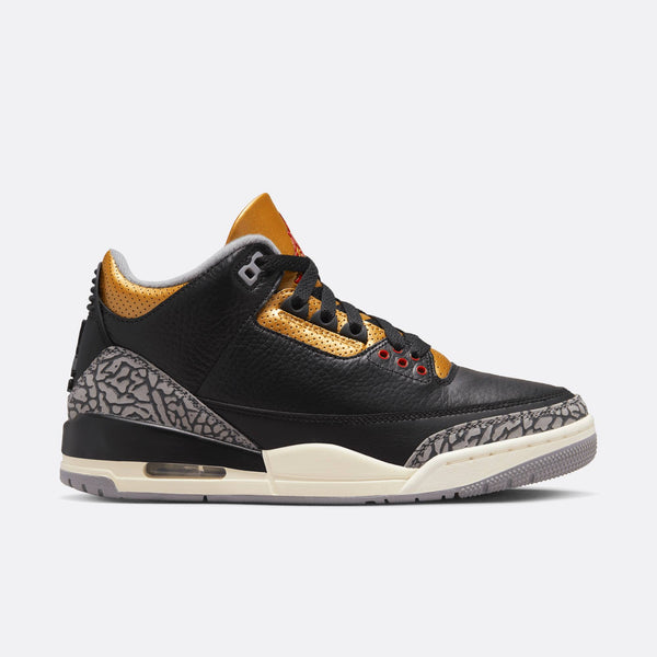 Jordan - Women - Retro 3 - Black/Red/Gold/Grey