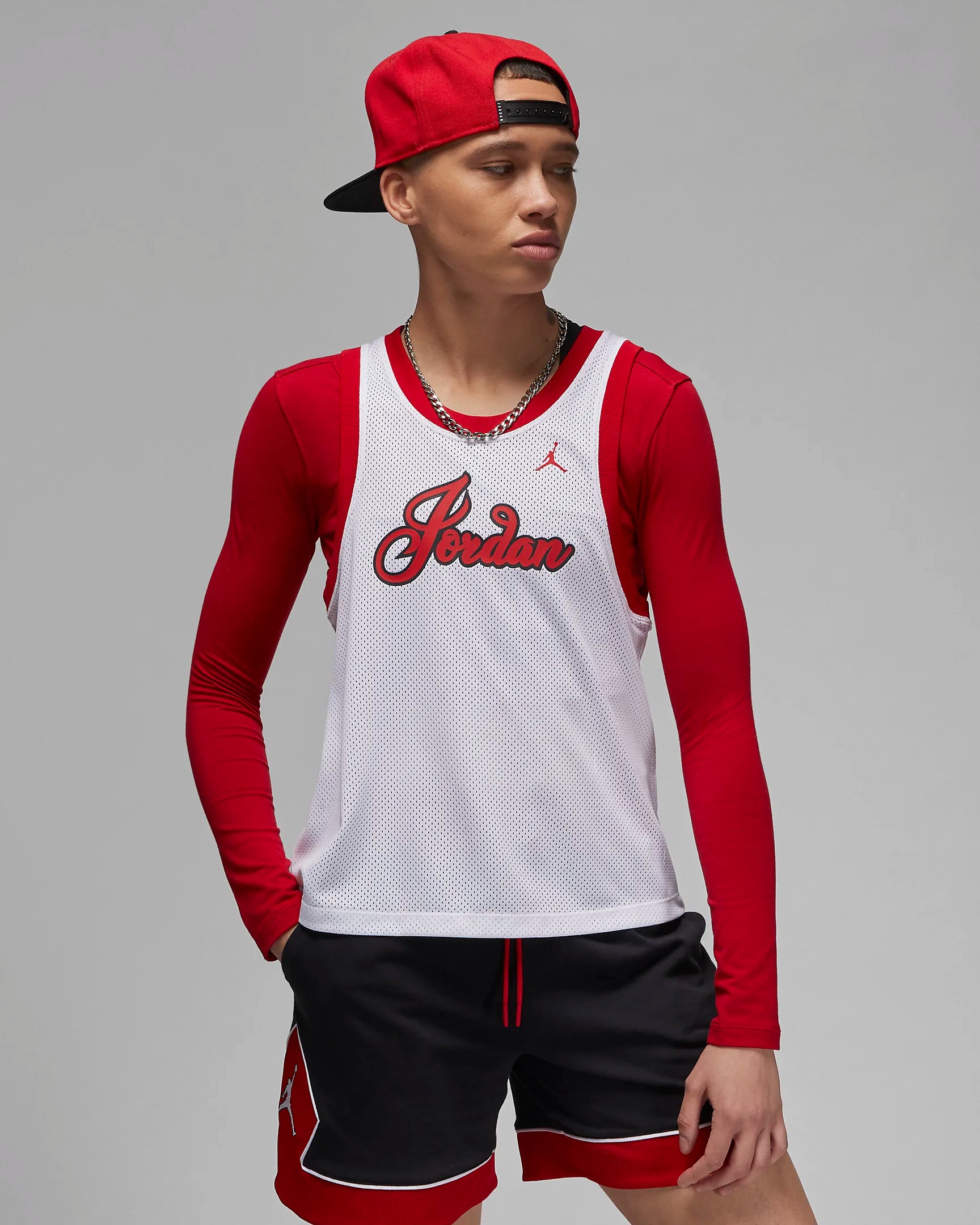 Jordan Women Jumpman 23 Jersey White Gym Red