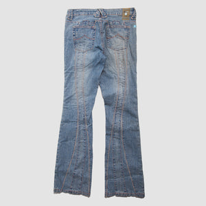 Vintage - Women - Azzure Womens Slight Flare Denim - Blue