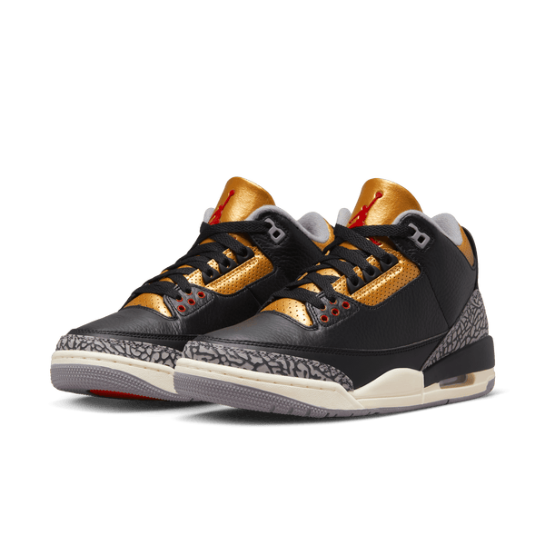 Jordan - Women - Retro 3 - Black/Red/Gold/Grey