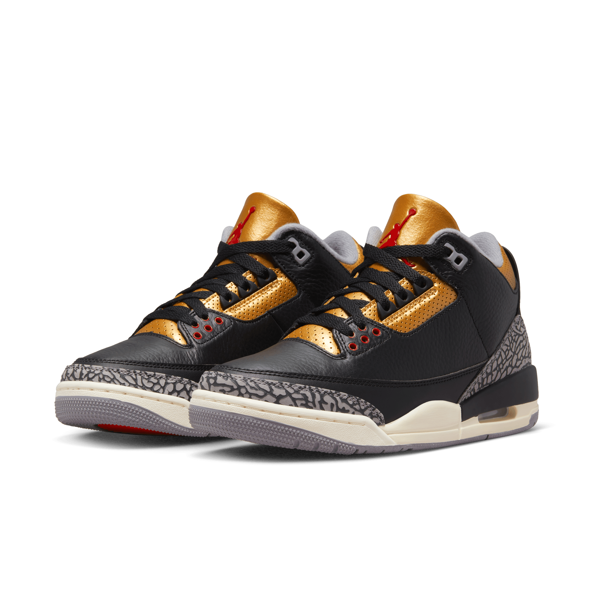 Jordan retro 3 shop gold