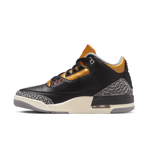 Jordan - Women - Retro 3 - Black/Red/Gold/Grey