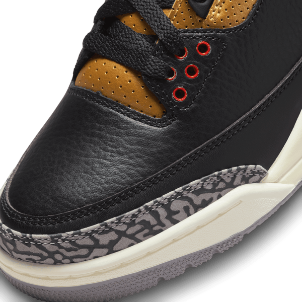 Jordan - Women - Retro 3 - Black/Red/Gold/Grey