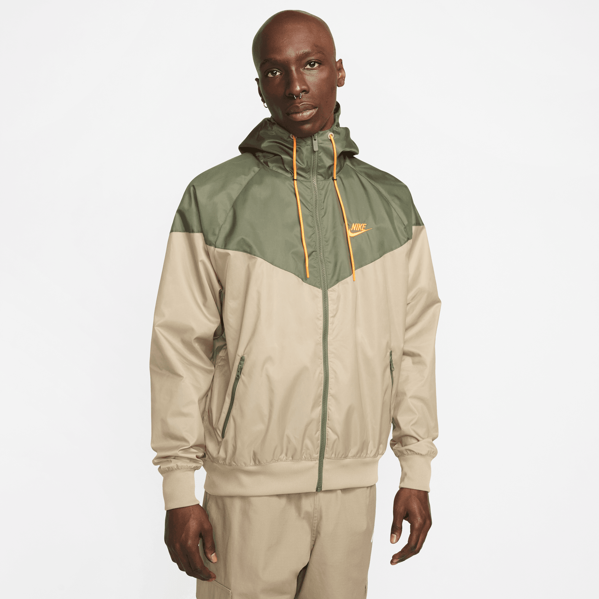 Nike - Men - Woven Land Windrunner Jacket - Khaki/Medium Olive/Sundial –  Nohble