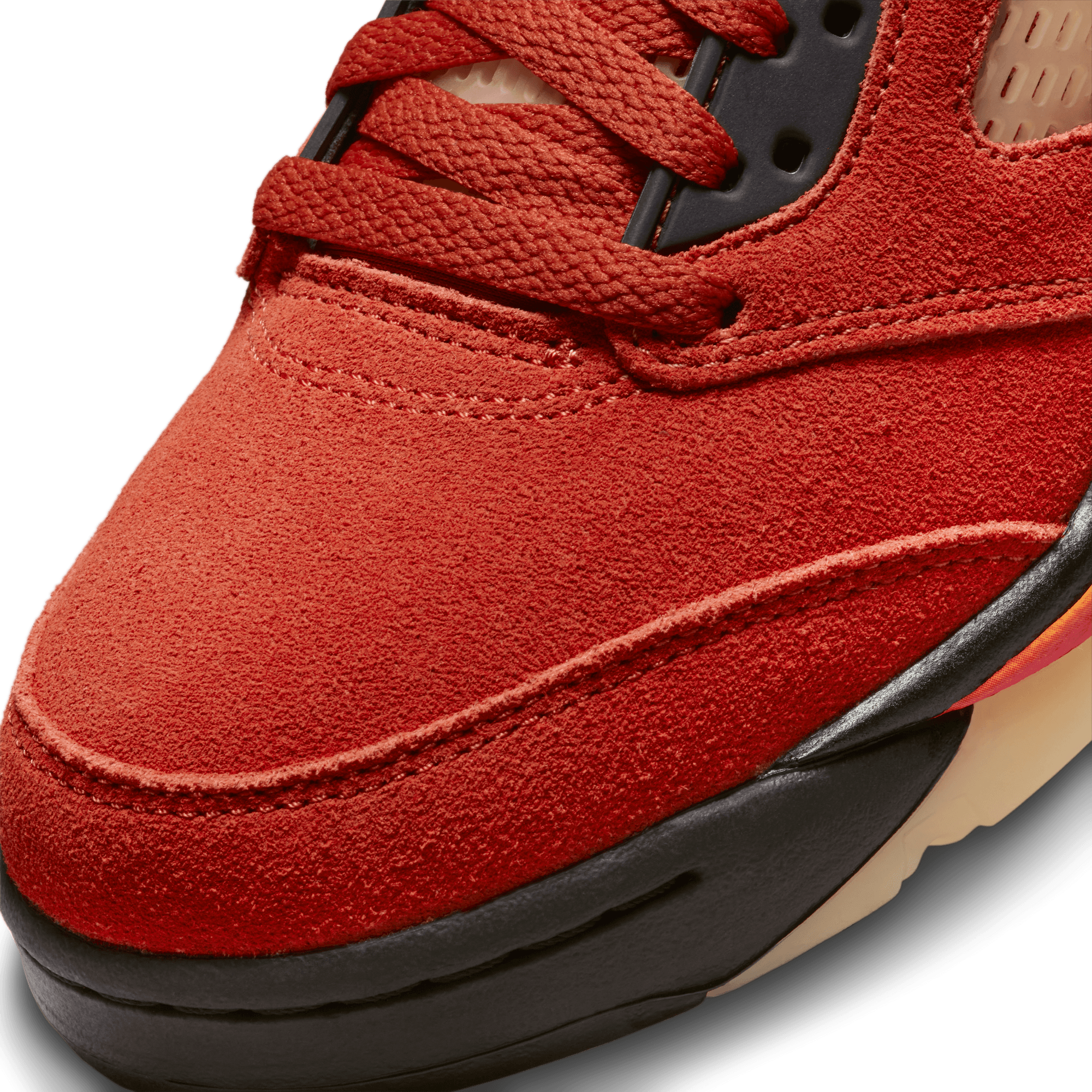Jordan Women Air Jordan Retro 5 Martian Sunrise Black Fire Red Nohble