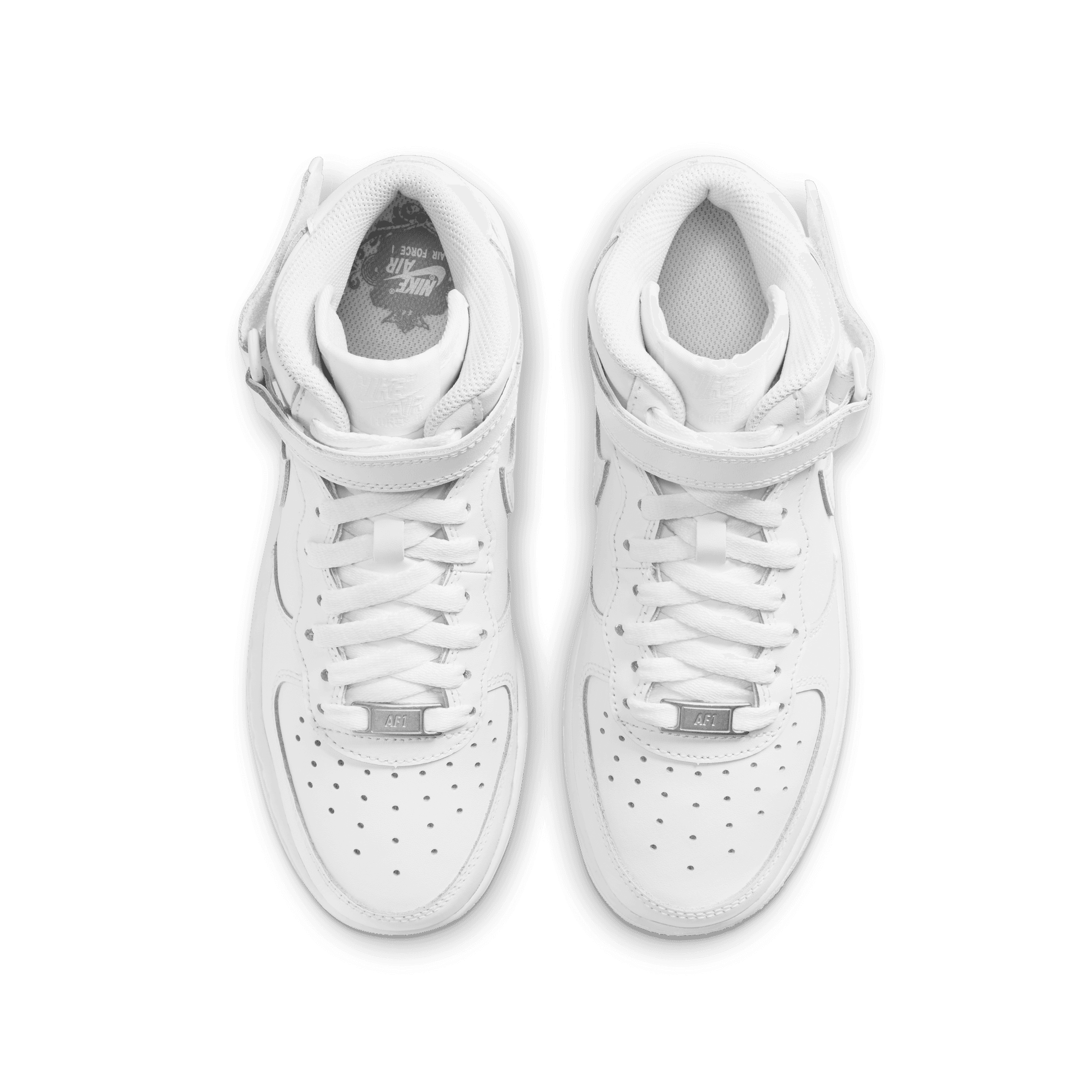 Nike Air Force 1 Mid (GS) Boys Basketball Shoes Black / Black 6 M