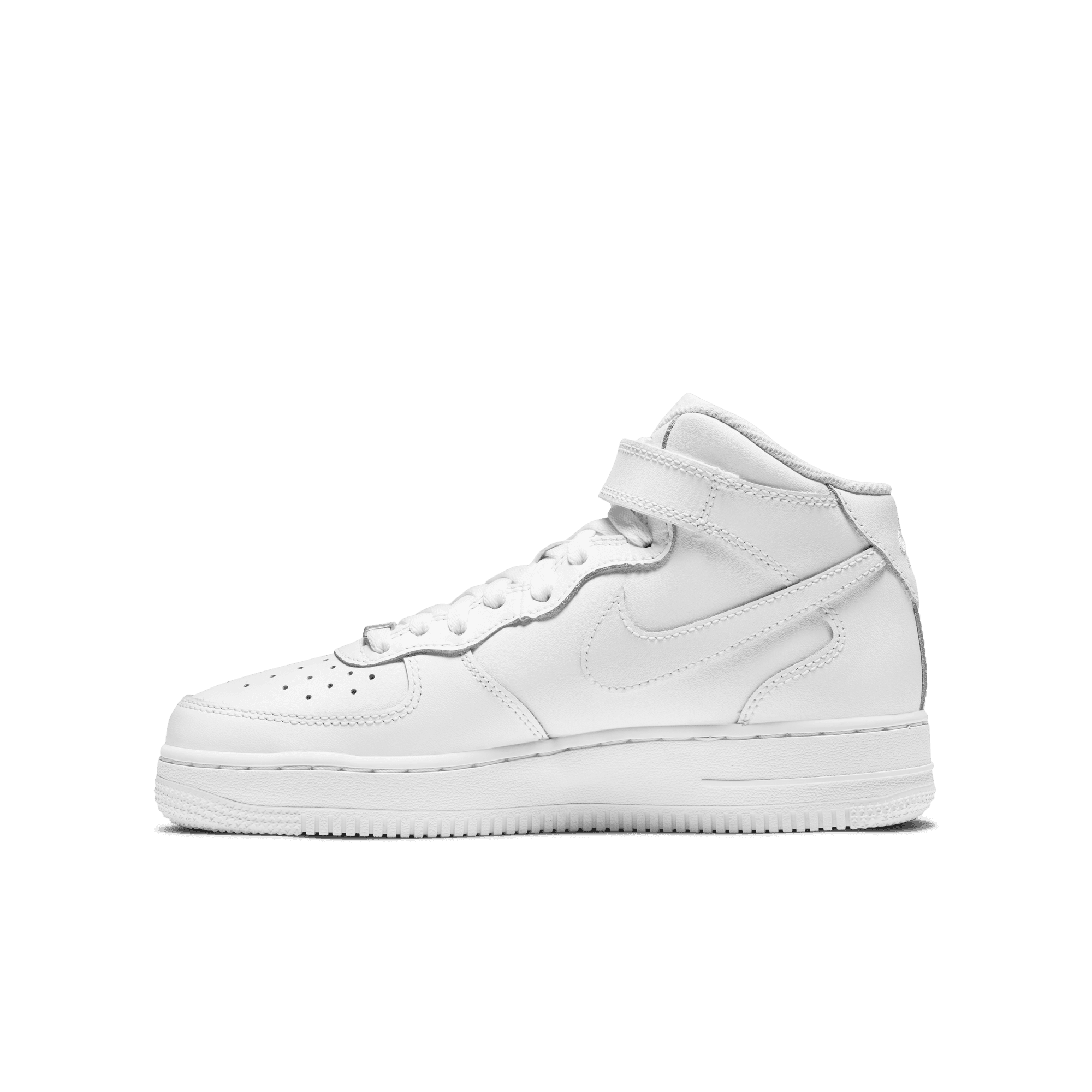 White air force top 1 mid womens