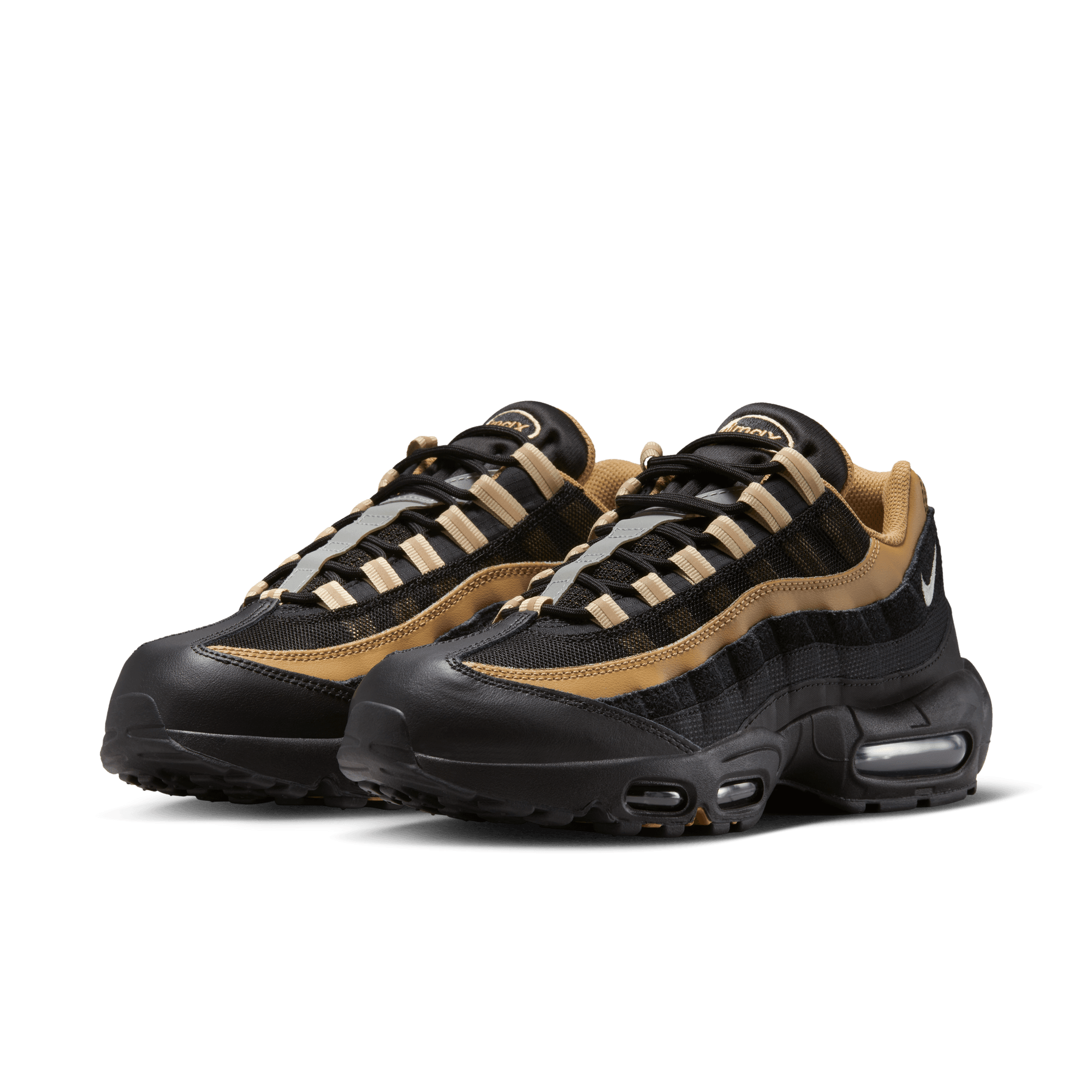 Nike - Men - Air Max 95 - Black/Summit White/Elemental Gold – Nohble Nike - Men - Air Max 95 - Black/Summit White/Elemental Gold – Nohble