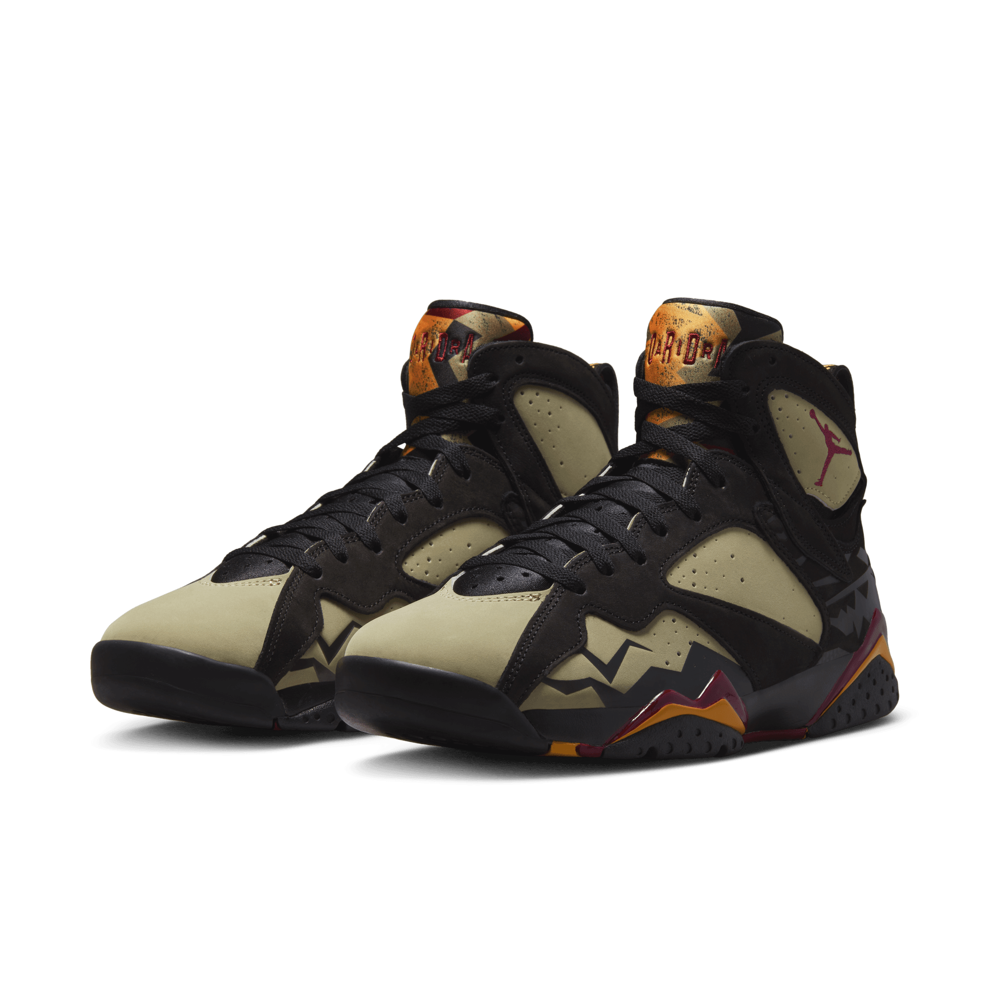 Jordan Men Retro 7 SE BLACK RED OLIVE Nohble