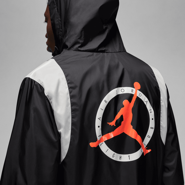 Jordan - Men - Flight MVP Hooded Jacket - Black/Rush Orange/Phantom