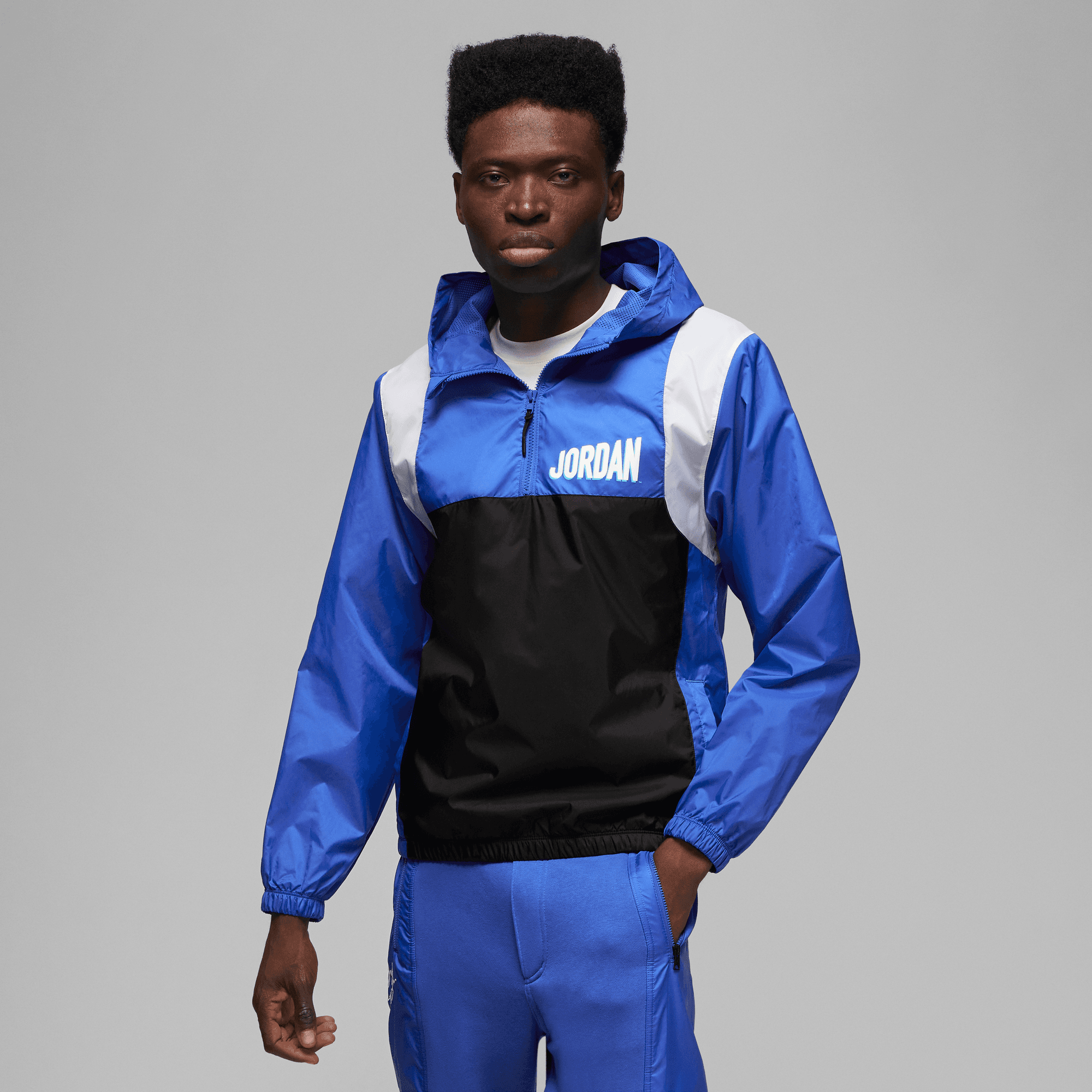 Jordan windbreaker blue on sale
