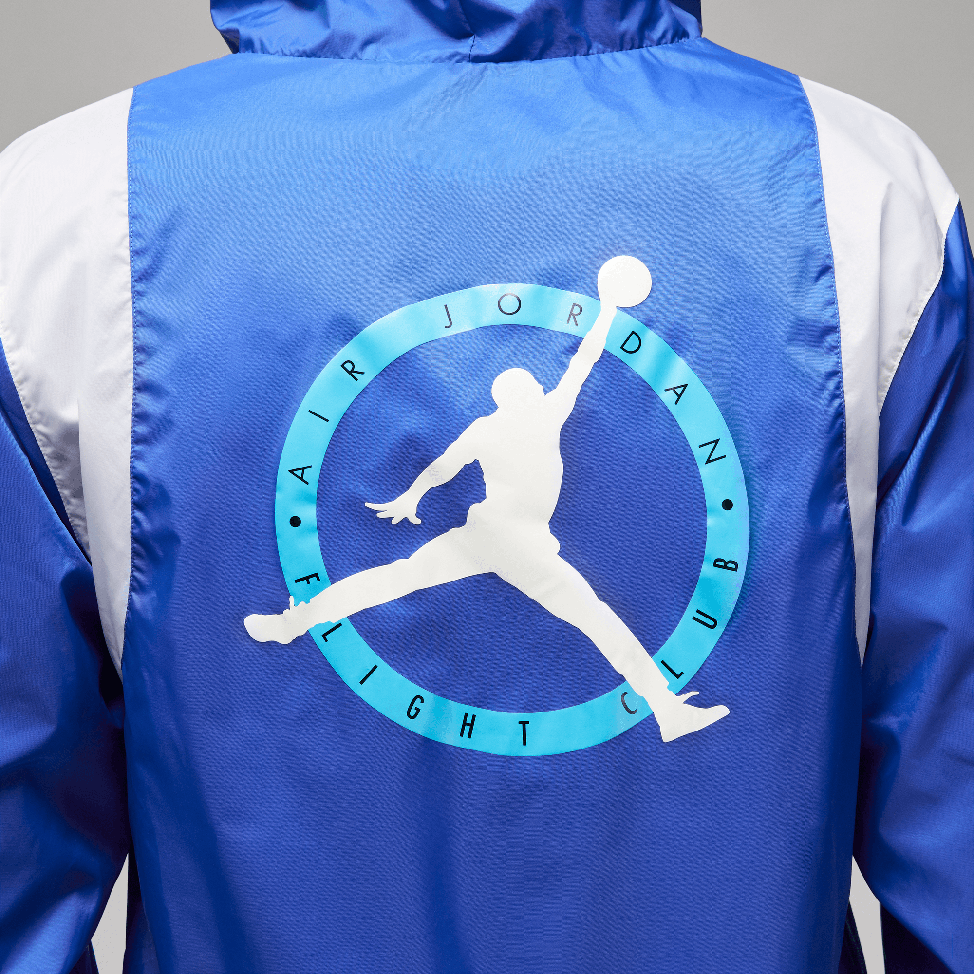 Jordan Men Flight MVP Hooded Jacket Game Royal White Black