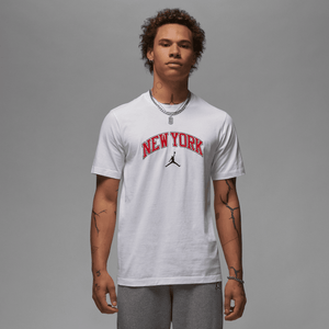 Jordan - Men - New York City Logo Tee - White/University Red/Black