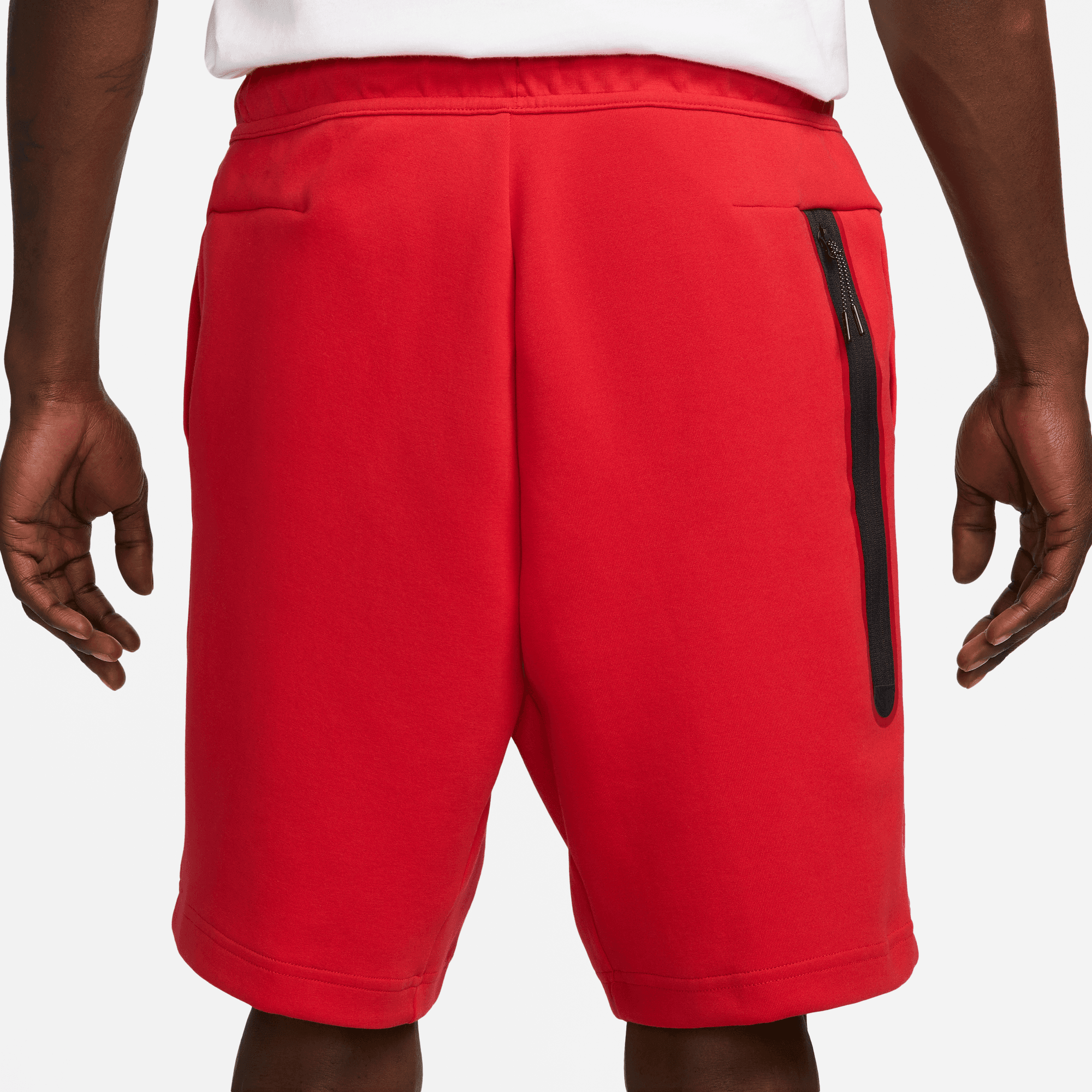 Nike sweat shorts red online
