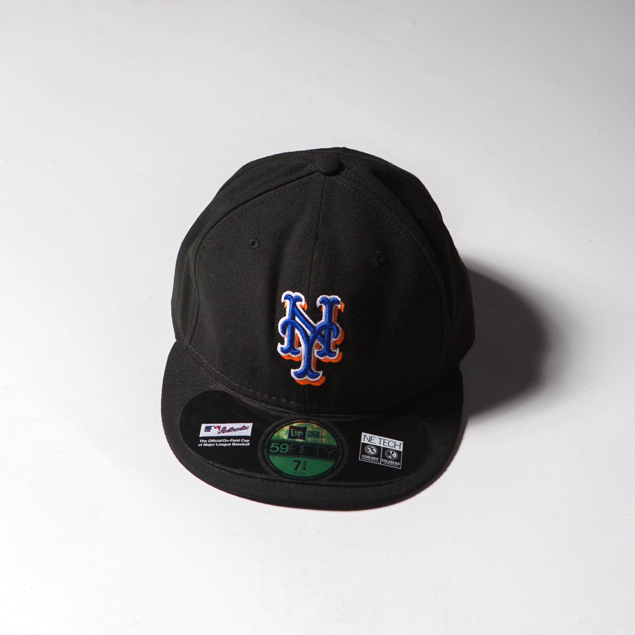 Vintage Men New Era New York Mets Fitted Cap Black