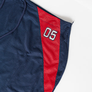 Vintage - Women - Fubu Women's Mesh Tennis Skirt - Navy/Red/White