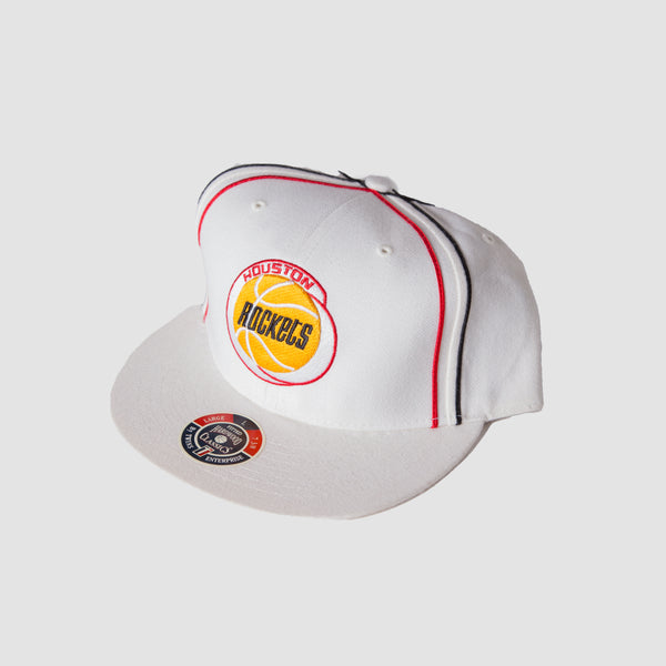 Vintage - Men - Hardwood Classics Houston Rockets Fitted Cap - Off White/yellow