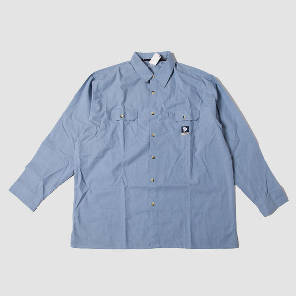 Vintage - Men - State Property Twill L/S Work Shirt - Light Blue