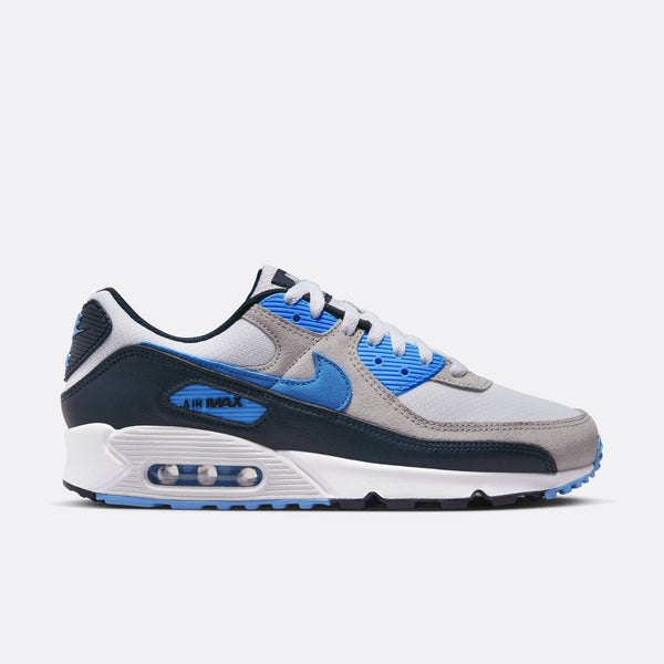 Nike - Men - Air Max 90 - White/University Blue/Pure Platinum