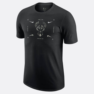 Nike - Men - Milwaukee Bucks Logo Tee - Black