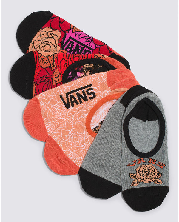 VANS - Accessories - Rose Tie-Dye 3 PPK Canoodle Sock - Peach/Grey/Pink