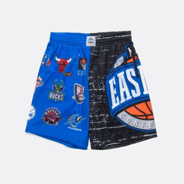 MITCHELL & NESS - Men - All Star East Script Embroided Shorts - Black/Blue