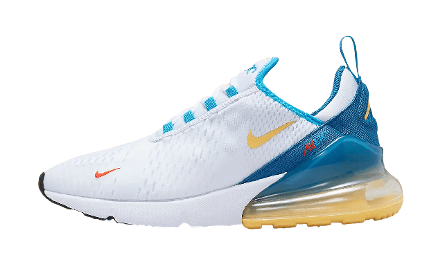 Nike Men Air Max 270 White Citron Pulse Industrial Blue