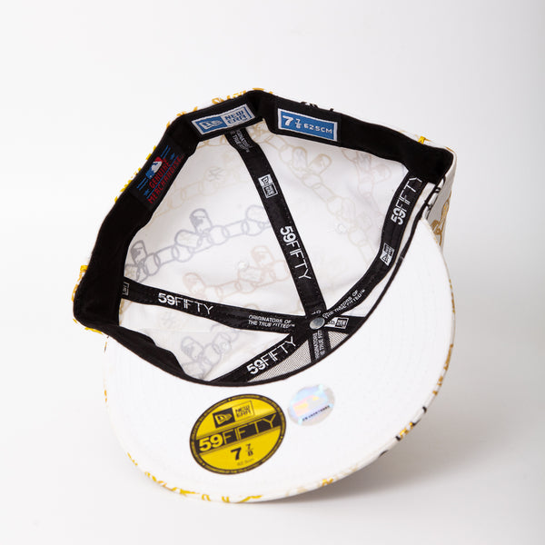 Vintage - Men - New Era AOP New York Yankees Fitted Cap Gold - White/Gold/Black