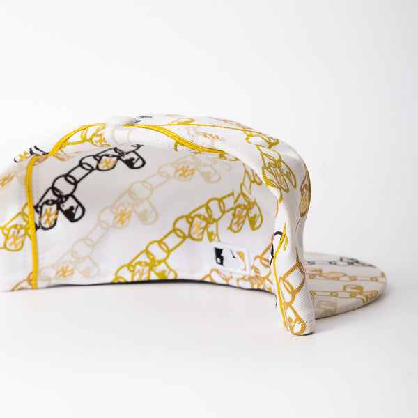 Vintage - Men - New Era AOP New York Yankees Fitted Cap Gold - White/Gold/Black